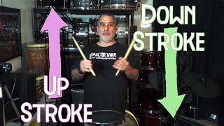 How To Up Strokes amp Down Strokes  Drum Technique for Beginners [upl. by Pesek]