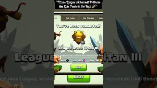 Coc  Titans Leagues  Clash of clans clashofclans coc shorts [upl. by Zed]