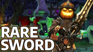 AQ3D How to get the Headless Horsemans Sword Mogloween RARE AdventureQuest 3D [upl. by Euqirne406]