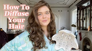 How To Diffuse Wavy Hair WITHOUT Frizz [upl. by Cornelle406]