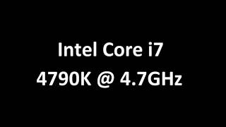 Intel Core i7 4790K Overclock 47GHz [upl. by Kuth]