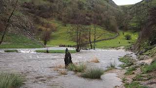 Dovedale stepping stones storm damage  winter 20232024 [upl. by Audsley]