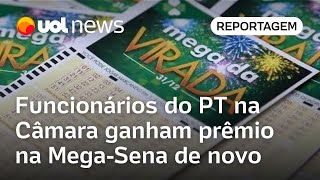 Funcionários do PT na Câmara ganham prêmio na Mega da Virada cinco anos após acertarem MegaSena [upl. by Bendicta]