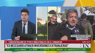 Protesta contra el RIGI concentración de pymes industriales en el Congreso [upl. by Ball152]