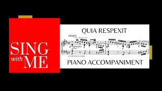 Quia respexit  Accompaniment  Magnificat BWV 243  Bach [upl. by Goddord822]