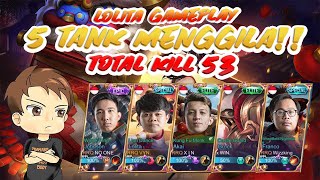 RRQ VYN  GAMEPLAY PAKE 5 TANKTOTAL KILL 53 AUTO BANTAI Ft LemonWizzkingXin dan XWin [upl. by Ehcropal913]