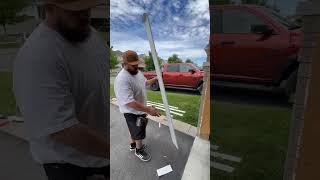 Garage door trim roofing construction shortsfeed [upl. by Short]