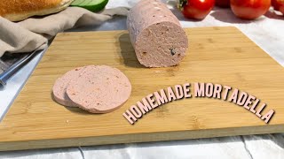 Easy homemade mortadella no preservatives mortadella [upl. by Auginahs18]