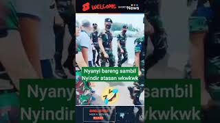 Ketika anggota TNI nyanyi sambil nyindir atasan army tni komando bravotni facts bravo funny [upl. by Towbin475]