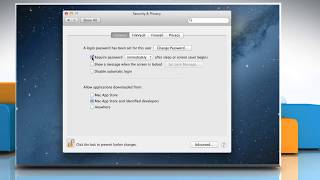 Use General Pane of Security amp Privacy preferences in Mac® OS X™ [upl. by Frierson]