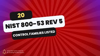 The NIST 80053 rev5 Control Families nistrmf NIST [upl. by Hester]