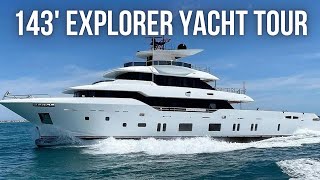 Touring a BRAND NEW 143 Explorer Yacht  Canados Oceanic 143 TriDeck SuperYacht Walkthrough [upl. by Aniteb481]