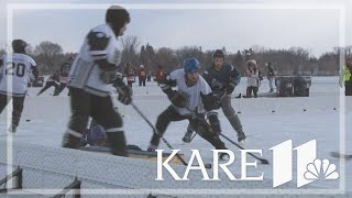 US Pond Hockey Championships are a Minnesota tradition but players come from around the world [upl. by Kelbee]