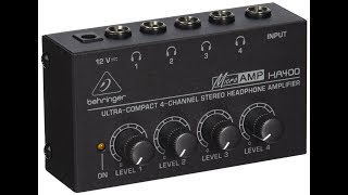 BEHRINGER MICROAMP HA400 [upl. by Annahs216]