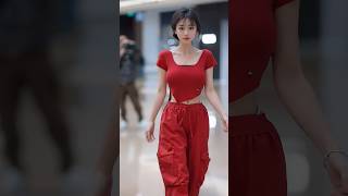 beautiful girl street fashion tiktok chinesefashion mejoresstreetfashion shorts [upl. by Hansel]