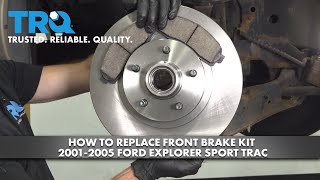 How to Replace Front Brakes 20012005 Ford Explorer Sport Trac [upl. by Luhar]