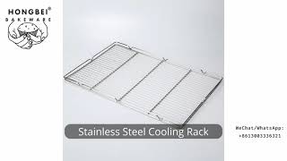 Stainless Steel Cooling Rack 600 x 400 x 25mm For Industrial Bakeries [upl. by Adyahs]