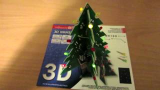 Soldering project 2 Velleman MK130 Blinking LED Christmas Tree [upl. by Yzzik]