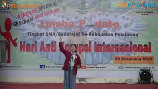 Full Pidato  Juara 1 Lomba Pidato Peringatan Hari Anti Korupsi 2019 [upl. by Reace]