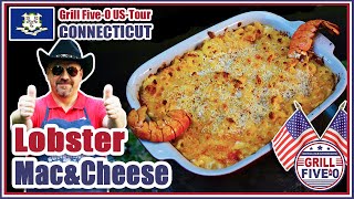 Lobster Mac and Cheese  Pasta amp Hummer in cremiger Käsesoße  CONNECTICUT  Grill Five0 USTour 🇺🇸 [upl. by Akimik]