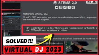 SOLVED USE Virtual dj 2023 stems 20 without upgrading PC [upl. by Laband846]