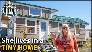 She downsized to a Tiny Home after her husband passed away [upl. by Aronael40]