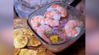 Ceviche de camarón ecuatoriano [upl. by Werdnaed]