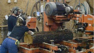 WoodMizer Keeps Us Hopping Milling Short Cherry Logs [upl. by Loren]