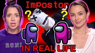 Among Us in Real Life Who is the Impostor  Merrell Twins Exposed [upl. by Eciralc]