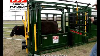 Arrow Farmquip NEW 8400 Squeeze Chute  North America [upl. by Harimas985]