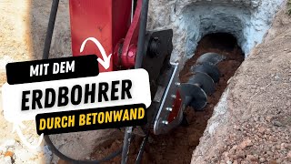 Mit dem Erdbohrer durch Betonwand  Black Splitter  Power Extreme [upl. by Attezi]