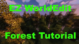 Custom Tree Forests with WorldEdit in Minecraft Tutorial 115 [upl. by Ranice]