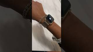 Apple Watch Series 9  Gold Milanese Loop Unboxing  Kendra Kenshay [upl. by Ancilin]