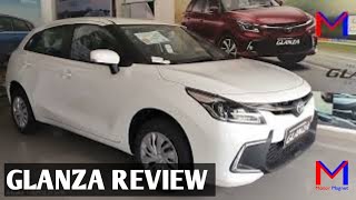 Toyota Glanza Review in Tamil  2024 Offers  Glanza S Cafe White  MotorMagnet [upl. by Ekram]