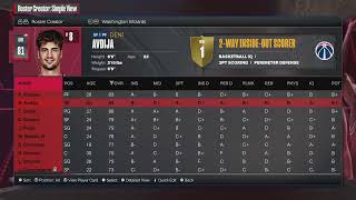 NBA 2K24  Washington Wizards Roster Jumpshot Fix [upl. by Bosson511]