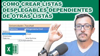 ¿Cómo crear listas desplegables dependientes de otra lista en Excel Aquí lo aprenderás muy fácil [upl. by Notnirb]