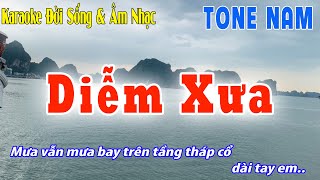 Diễm Xua karaoke Tone Nam  Đời Sống Và Âm Nhạc [upl. by Brady112]