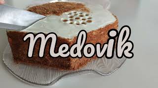 Medovik RUSSIAN HONEY CAKE Recipe  Торт “Медовик” [upl. by Neersin]