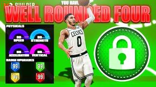 BEST WELL ROUNDED FOUR BUILD ON NBA 2K21 RARE BUILD SERIES VOL 22 [upl. by Noreht654]