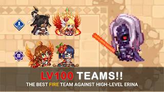 Guardian Tales Best Fire Teams on lv100 Erina  Guild Raid 83 [upl. by Anytsirhc]