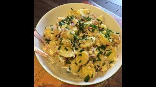 Recette de ma SALADE de POMMES de TERRE à LALSACIENNE [upl. by Ardnat]