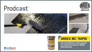 ARDEX MC™ RAPID One Coat Moisture Control System for ARDEX Underlayments Prodcast® [upl. by Eveam]