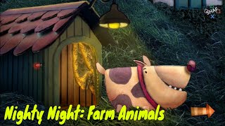 Bedtime stories for kids to fall asleep  🌜Nighty Night Sleepy 💤 Farm Animals with soothing sounds [upl. by Mcleroy]