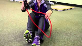 How to Slim Down Your Stomach With Resistance Bands [upl. by Benedic]