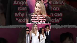 Angelina Jolie makes rare statement on why her children are “extremely private” angelinajolie [upl. by Jacynth]