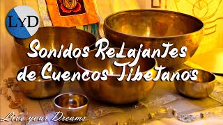 Cuencos Tibetanos 🪔 Sonidos Relajantes con Agua Dormir Meditación Relajación Armonizar Chakras 📿 [upl. by Abbotsun990]