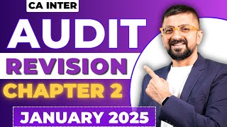 CA Inter Audit Chapter2 Revision Marathon  ICAI January 2025 Exams  Neeraj Arora [upl. by Aikemaj]