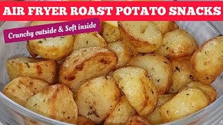 THE BEST AIR FRYER ROASTED POTATOES CRISPY ROAST POTATO SNACKS FOR CHRISTMAS 🎄 [upl. by Evangelin618]