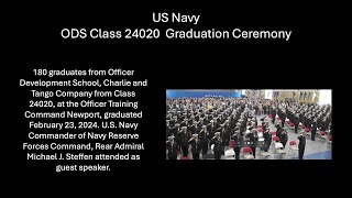 US Navy ODS Class 24020 Graduation Ceremony [upl. by Shevlo]