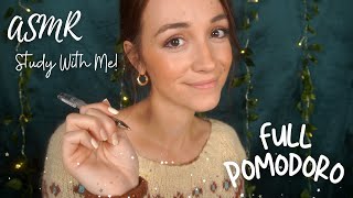 ASMR Study and Work with Me FULL Pomodoro Session with Timer amp Breaks Gentle Rain [upl. by Ahseret]